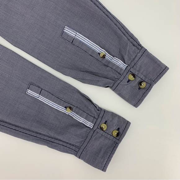 Triple Five Soul Blue and White Mini Houndstooth Print Button Down, Large - Picture 12 of 16